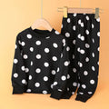 Boys' Cartoon Print Long Sleeve Pajama Set for Kids